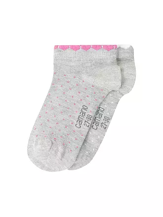 CAMANO | Mädchen Socken 2er Pkg fog melange | 